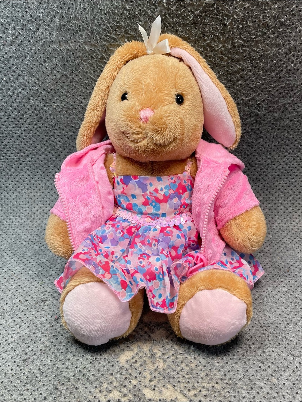 Build A Bear Pawlette Bunny Plush with Dress & Jacket